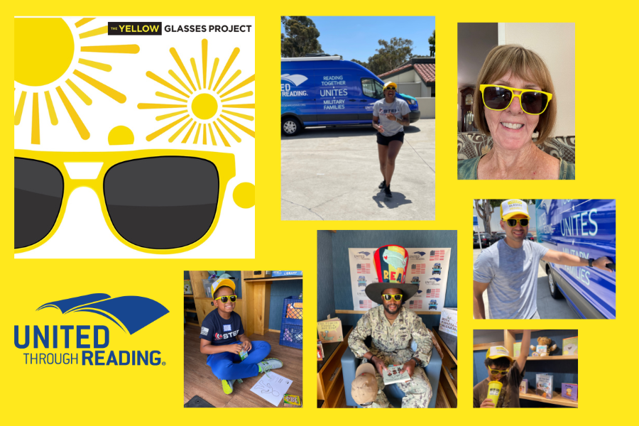 United Through Reading supports The Yellow Glasses Project United