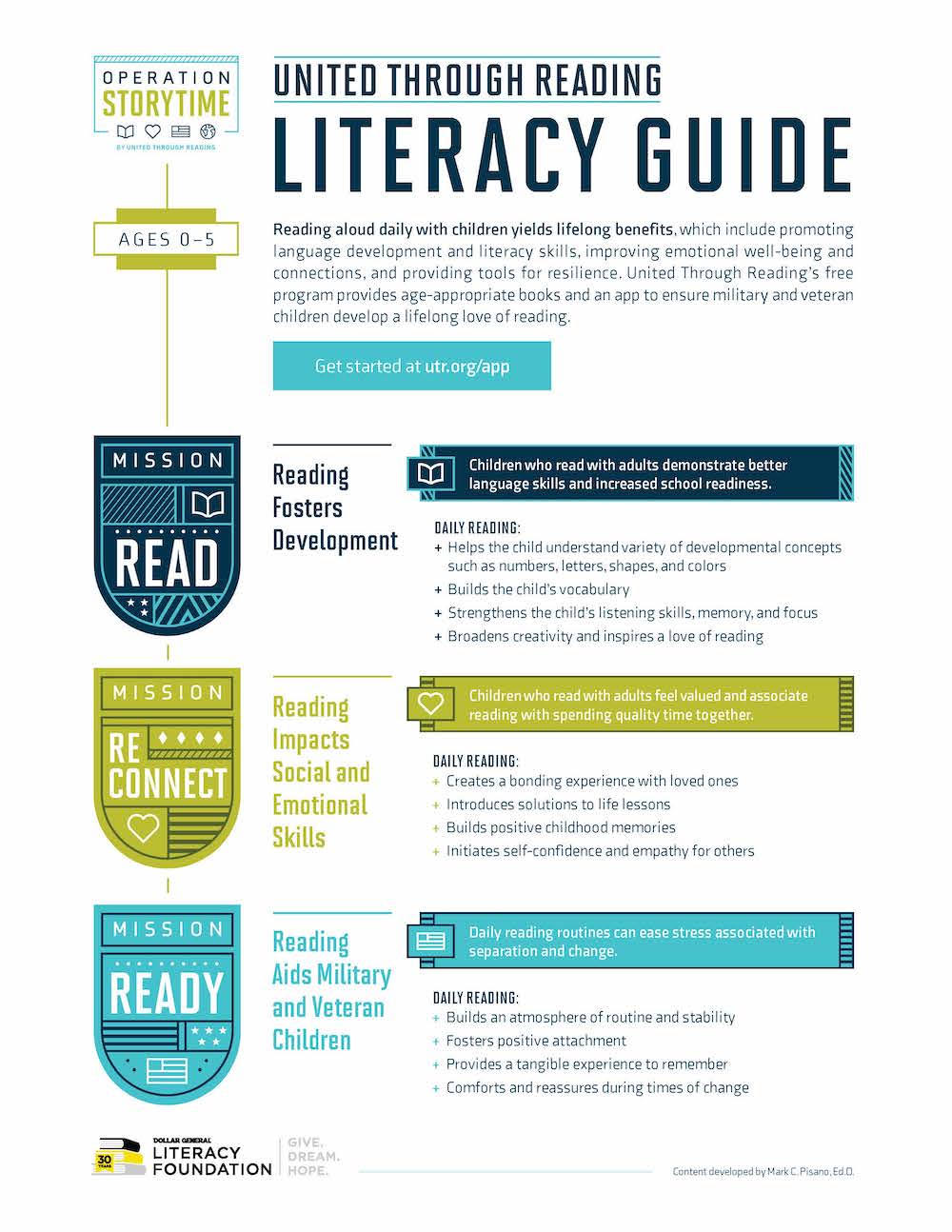 United Through Reading Literacy Guide example
