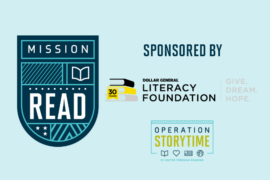 The Mission READ and dollar General Literacy Foundation logos are featured against a light blue background.