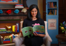 Second Lady Usha Vance reading the 2026 Book For the Military Child, Home Moves With Me